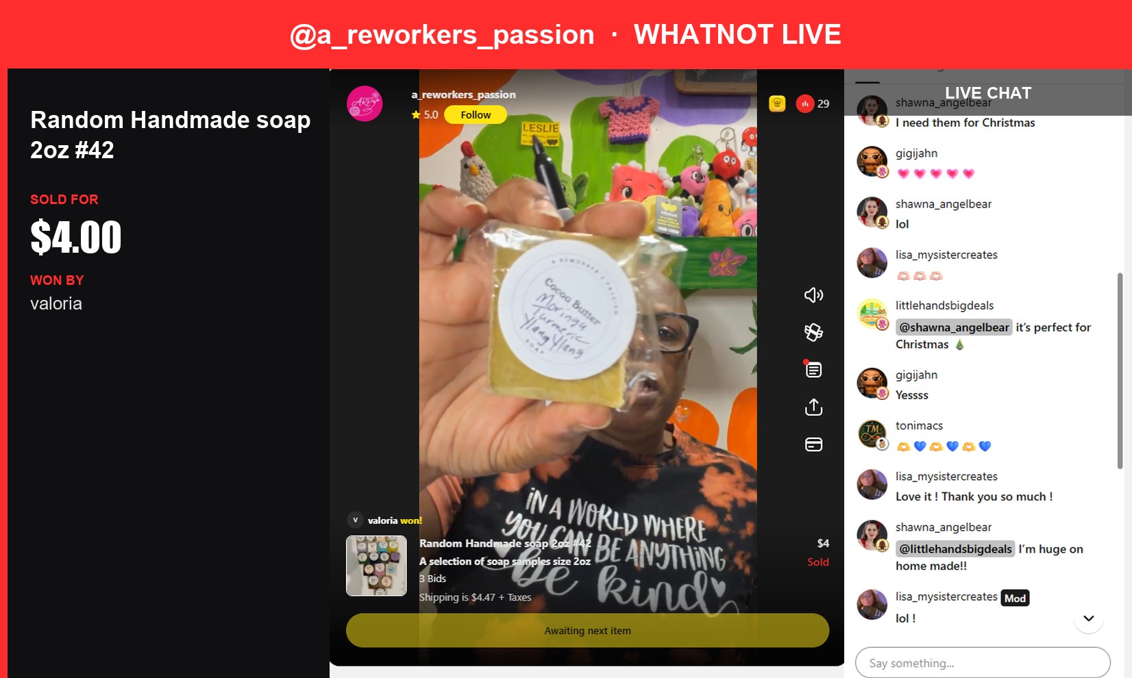 Handmade Soap Finds a New Home