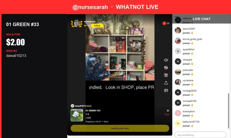 New Whatnot Find from @nursesarah: Sold for 2.00 USD