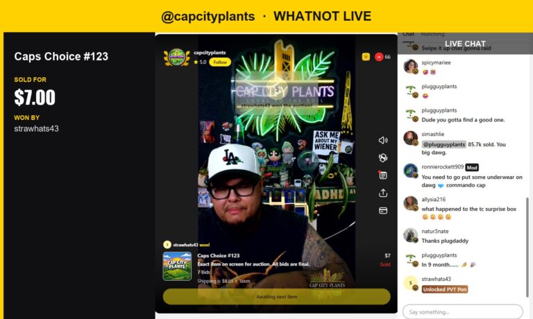 Unstoppable Monster: Whatnot's Capcityplants Finds Its Match