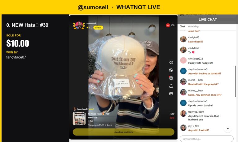 🔥 A Little Bit, a Little Bit: This Whatnot Hat Sold in a Minute