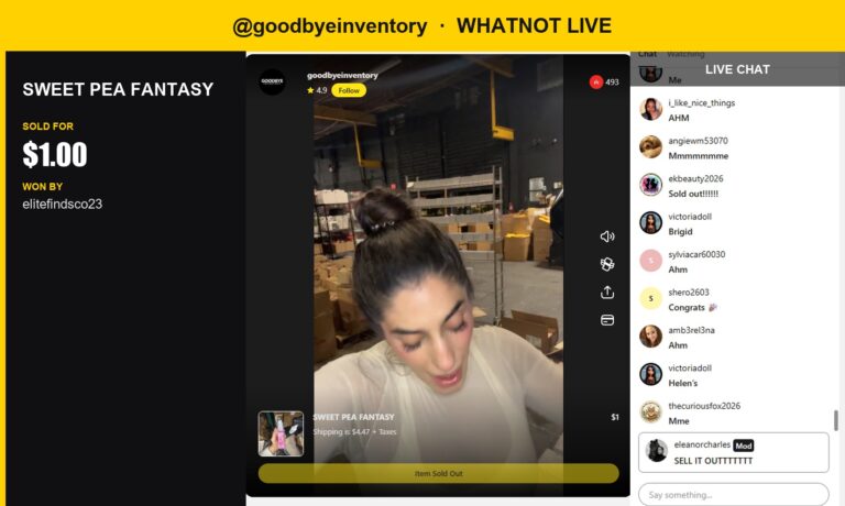 Item of the Show: SWEET PEAA FANTASY Sold for $1