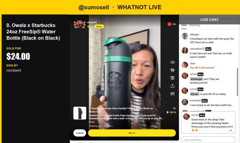 Black on Black Owala x Starbucks Water Bottle Sells for $24