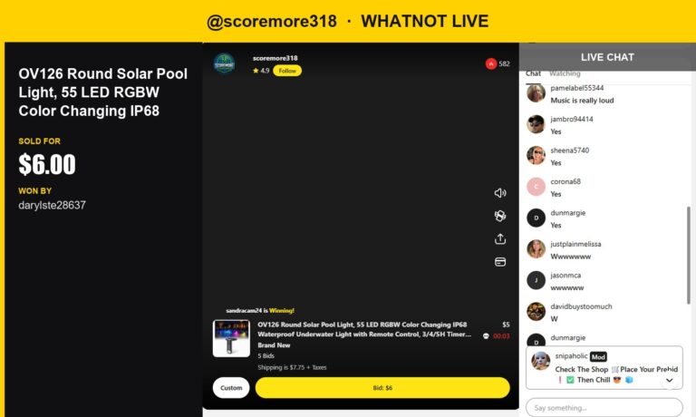 Bright Deal at Scoremore318's Whatnot Live Show