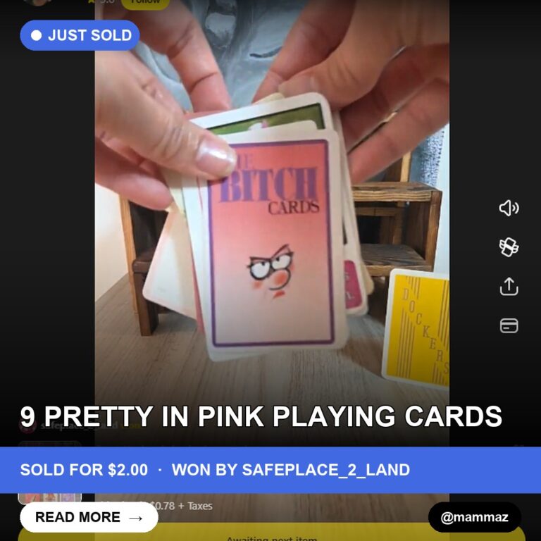 9 pretty in pink playing cards