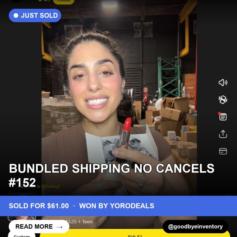 Goodbye Inventory Sold a Bundle for $61 on Whatnot