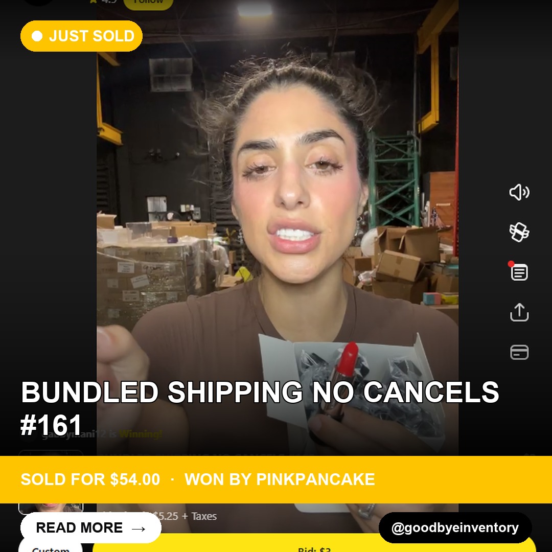 BUNDLED SHIPPING NO CANCELS #161 Sells for $54 on Whatnot