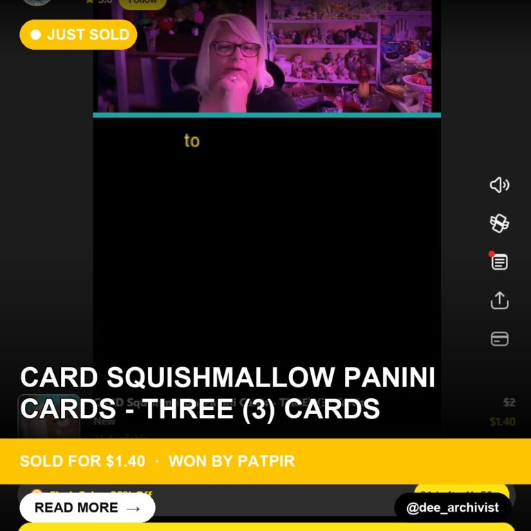 Squishmallow Surprises on Whatnot: Patpir Lands Card Trio for $1.40