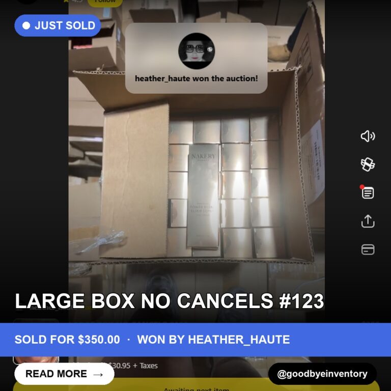 Mid-Auction Momentum: A Large Box of Mystery Wins Out