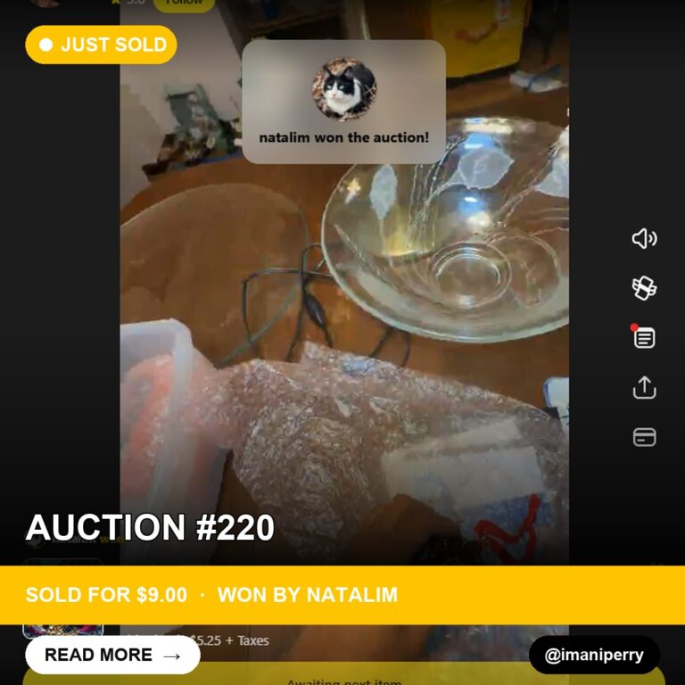 New Whatnot Find from @imaniperry: Sold for 9.00 USD