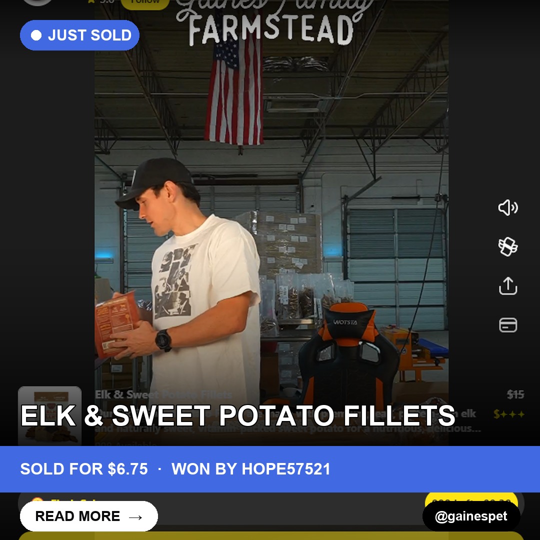 Treat-Loving Pet Parent Wins Out for Elk & Sweet Potato Fillets