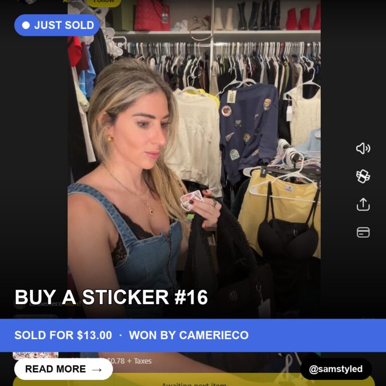 The Thrill of the Live Auction: Camerieco Wins a Sticker!