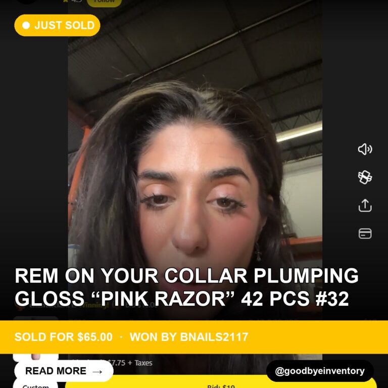 Pink Razor Plumping Gloss Sets Make Waves During Goodbyeinventory's Live Show