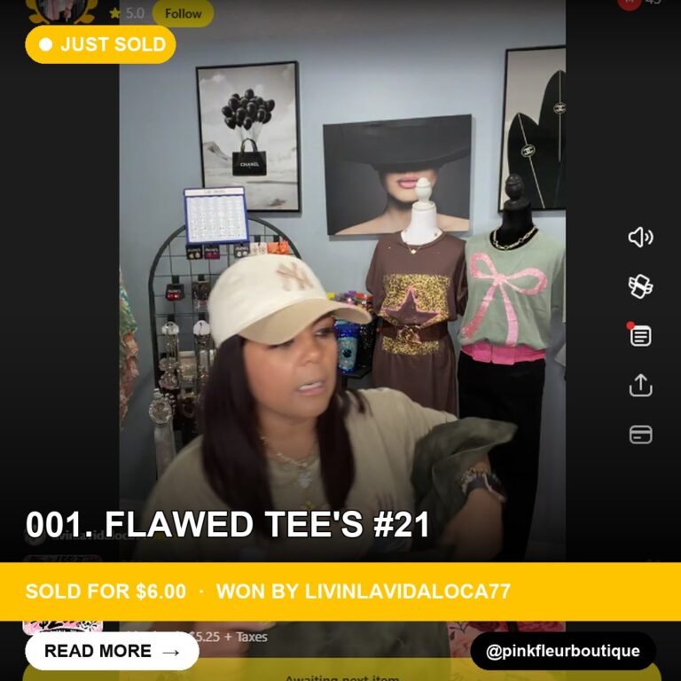 Flawed Tee's Pride: Pinkfleurboutique's Flawless Sale