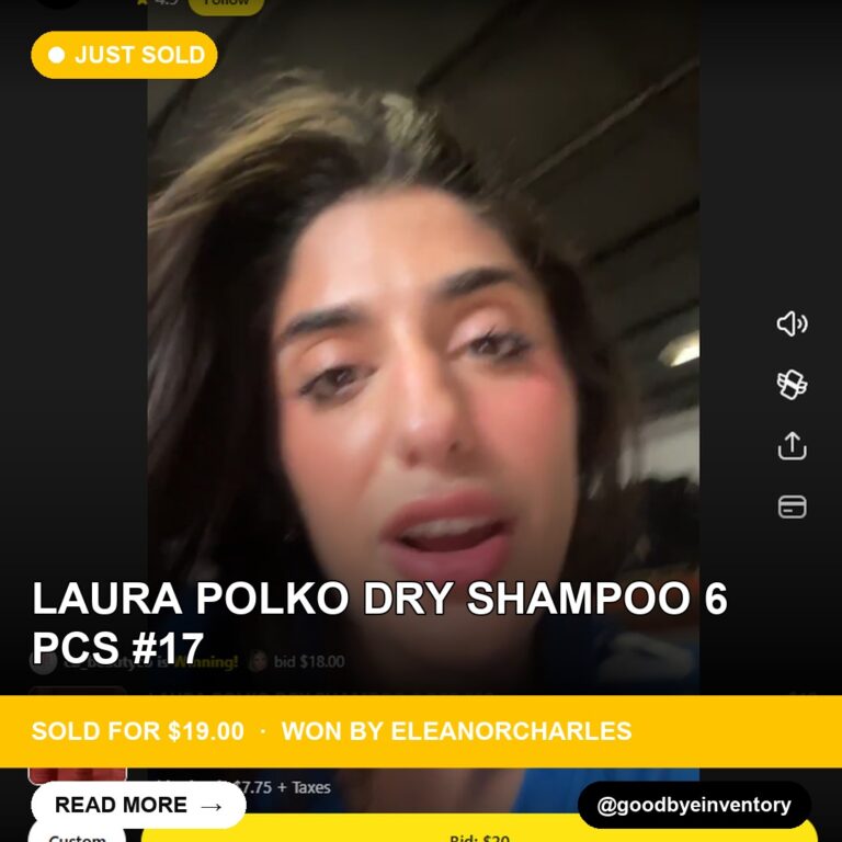 LAURA POLKO DRY SHAMPOO Sells for $19