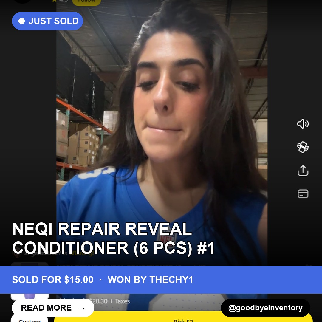 NEQI Repair Reveal Conditioner 6-Pack Scores Big at Goodbyeinventory's Whatnot Show