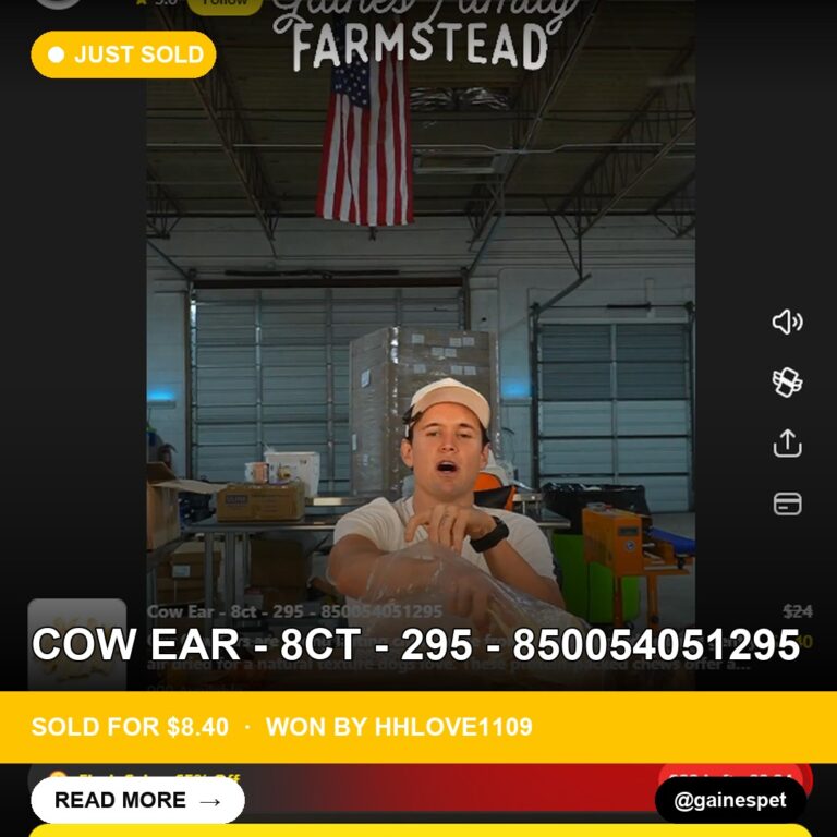 Cow Ear Treats Sell for a Steal on Whatnot
