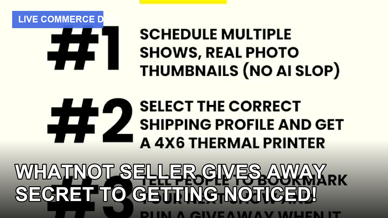 Whatnot Seller Gives Away SECRET to Getting Noticed! #shorts
