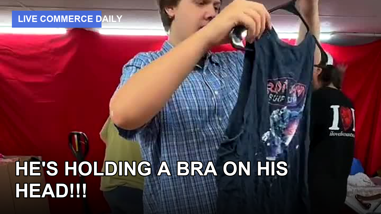 HE'S HOLDING A BRA ON HIS HEAD!!! #shorts