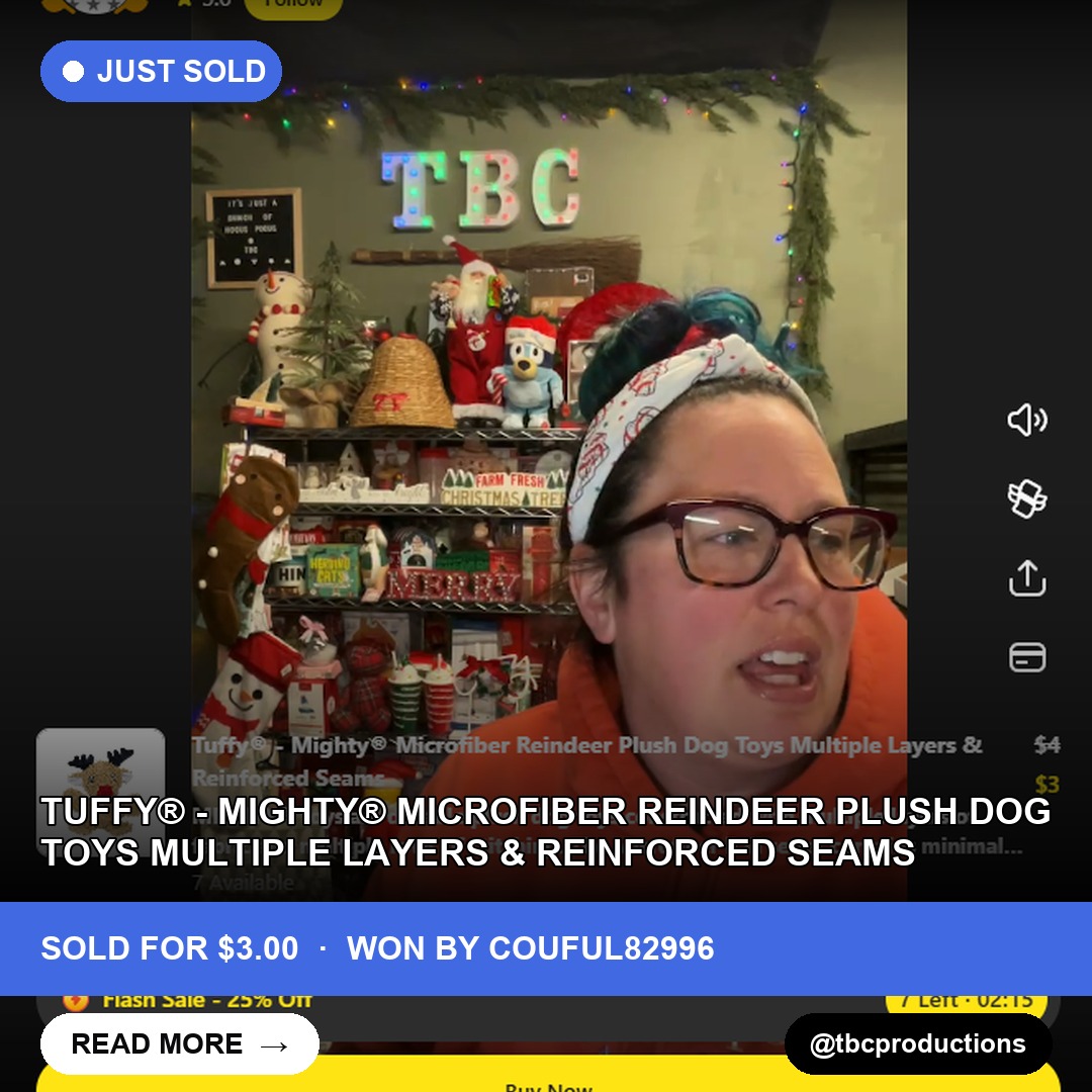 Microfiber Reindeer Toy Sells for $3