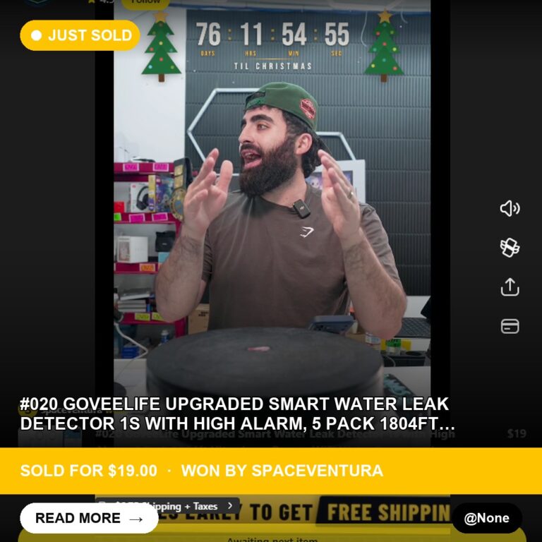 Smart Water Leak Detector Sells for $19