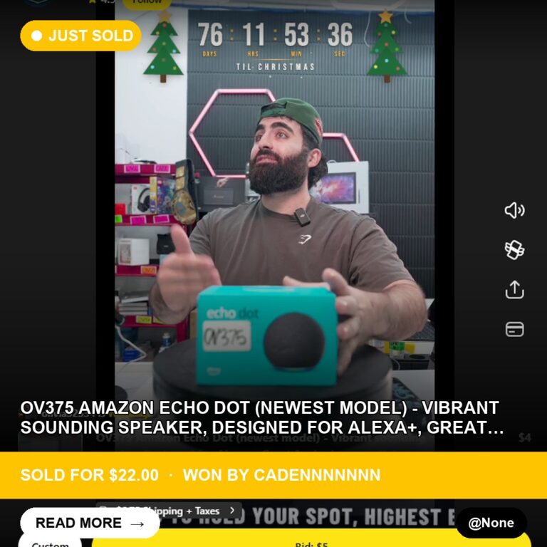 Last-Minute Score: Amazon Echo Dot Sells for $22 on Whatnot