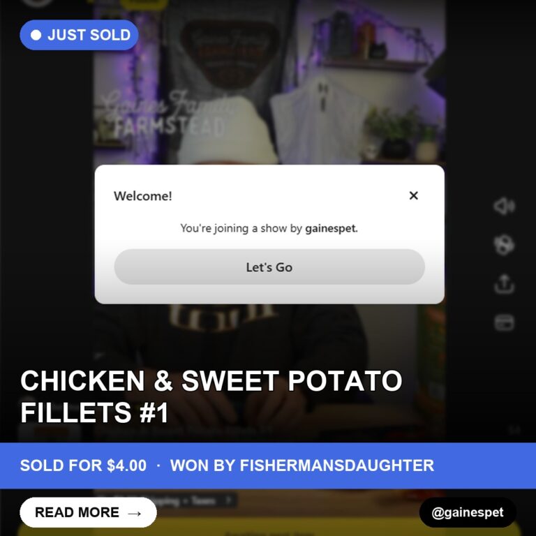 New Whatnot Find from @gainespet: Sold for 4.00 USD