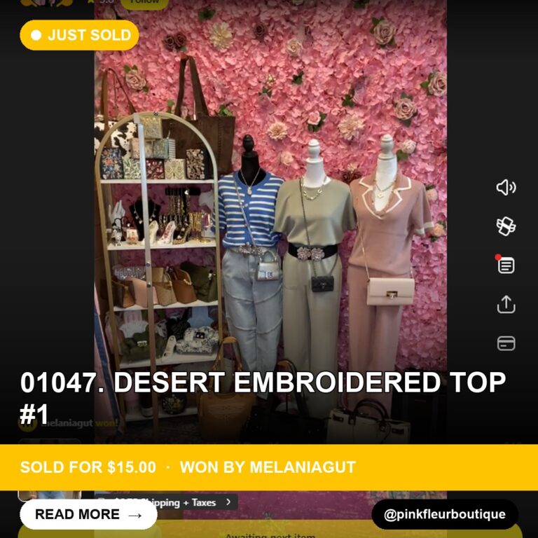 Rare Find: Desert Embroidered Top Sells for $15 on Whatnot