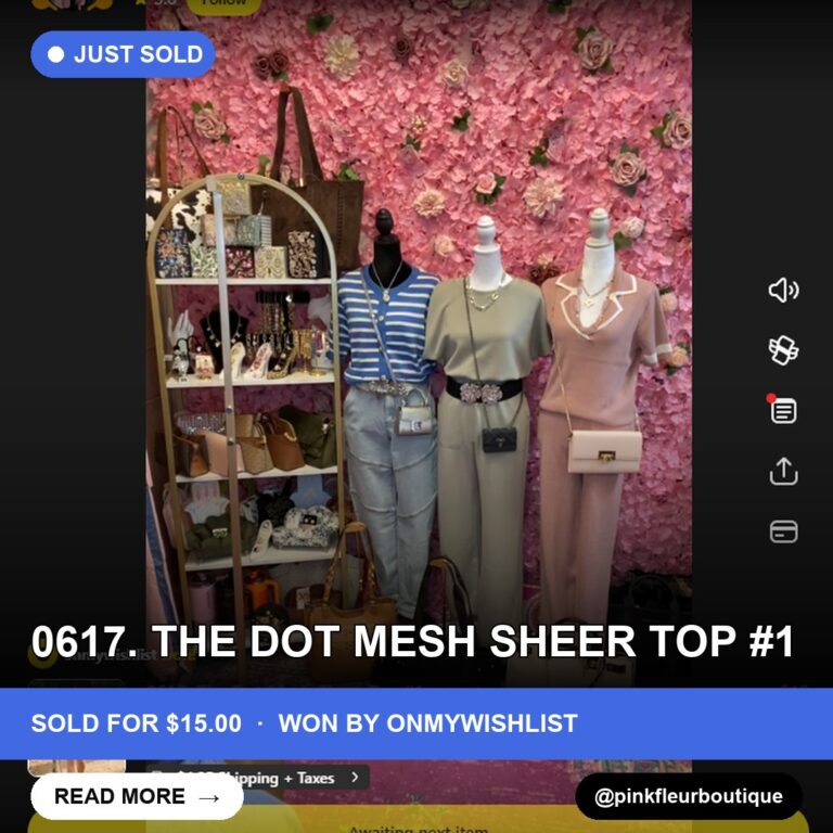 Whatnot Steals: 0617. The Dot Mesh Sheer Top Goes to onmywishlist for $15