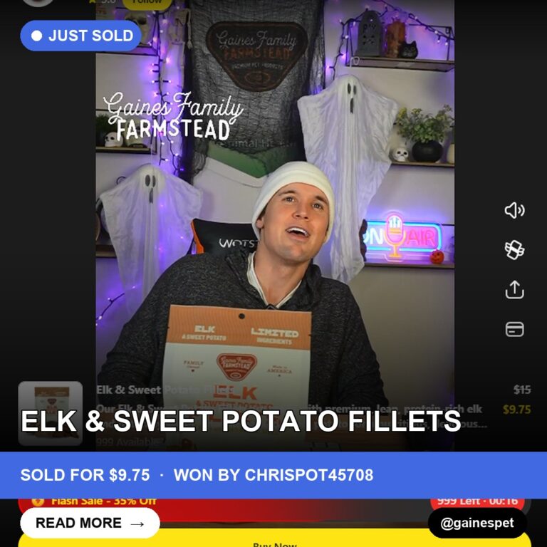 Elk & Sweet Potato Fillets