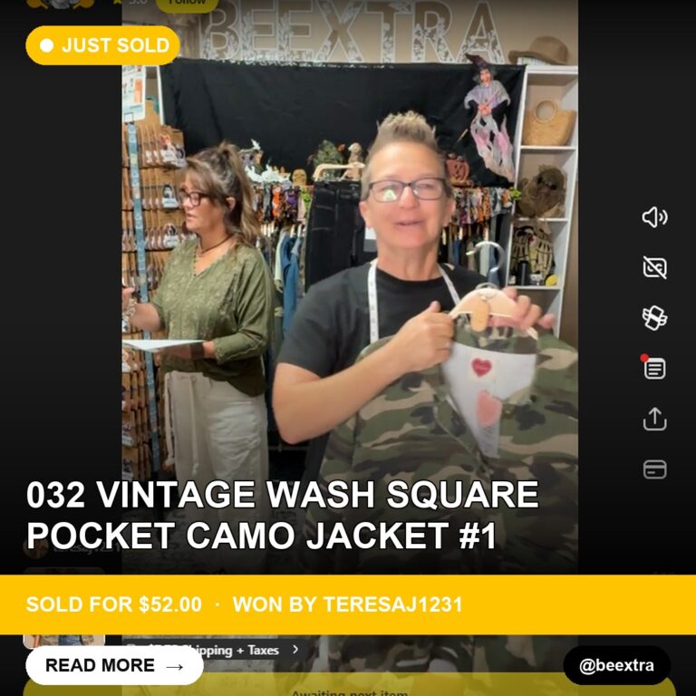 Vintage Camo Jacket Sells for $52 on Whatnot