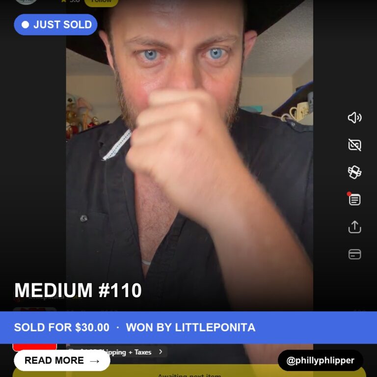 "Bubbles" Water Bottle Sells for $30 at Phillyphlipper's Live Show
