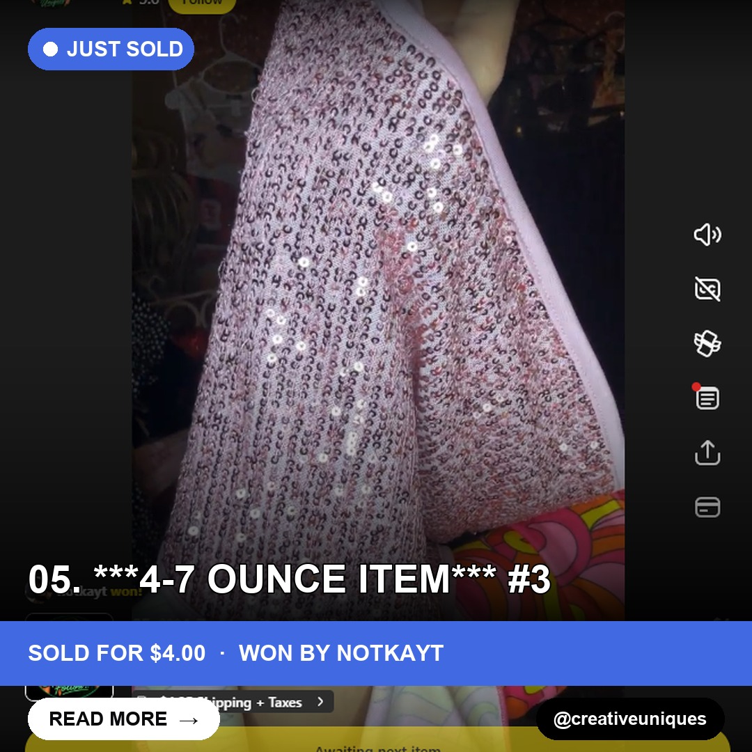 Pink Extra Large Sweatshirt Sells for $4
