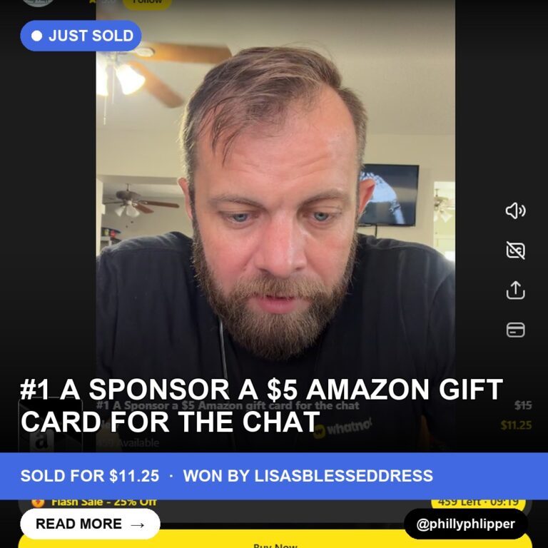 A $5 Treat Sells for $11.25 in Phillyphlipper's Live Show!