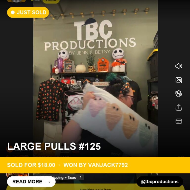 Collector Wins Large Pulls Halloween Decoration on Whatnot Live Show