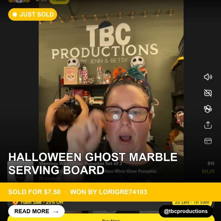 Halloween Ghost Marble Serving Board Finds a New Home