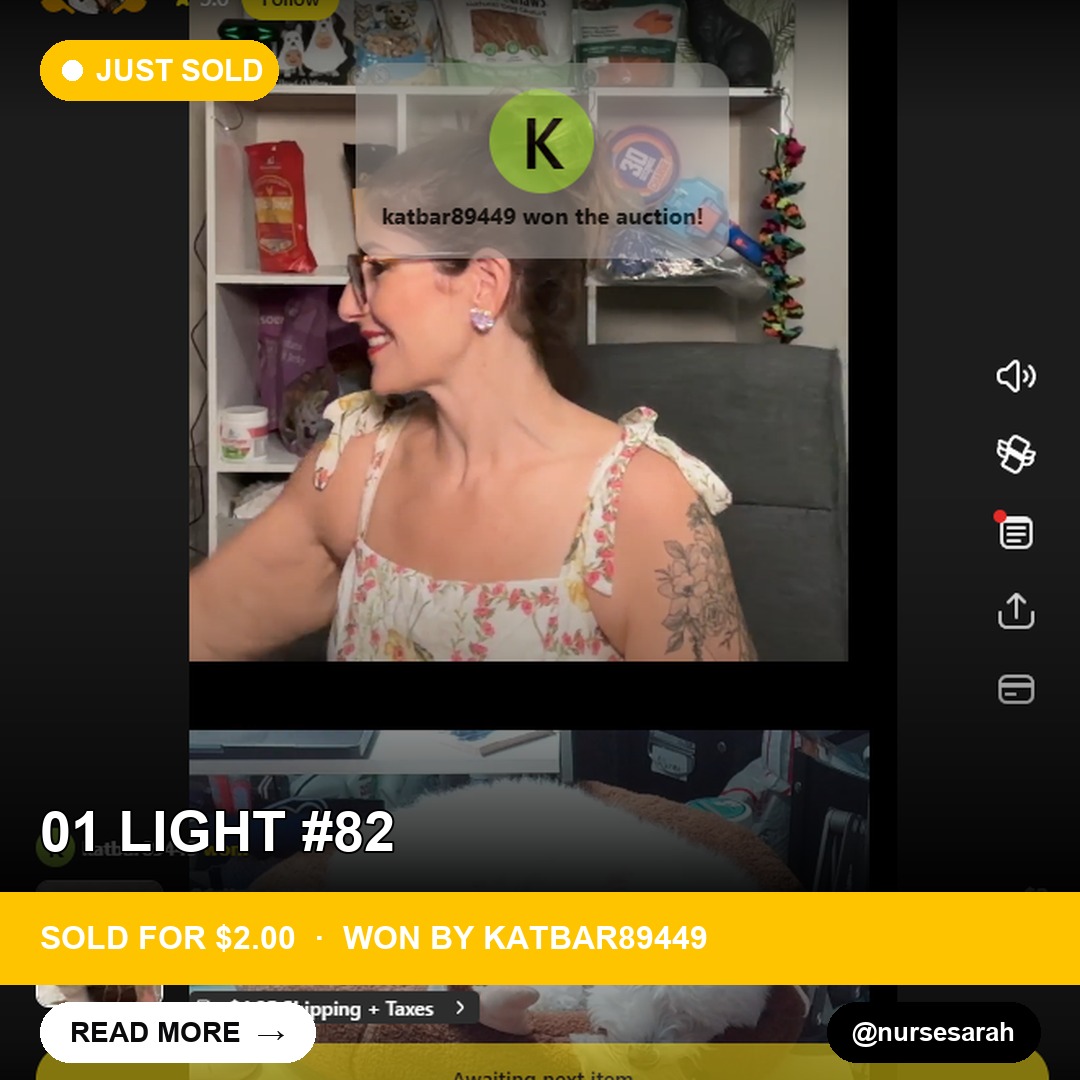 Rare 01 Light #82 Item Sells for $2 in Whatnot Live Auction