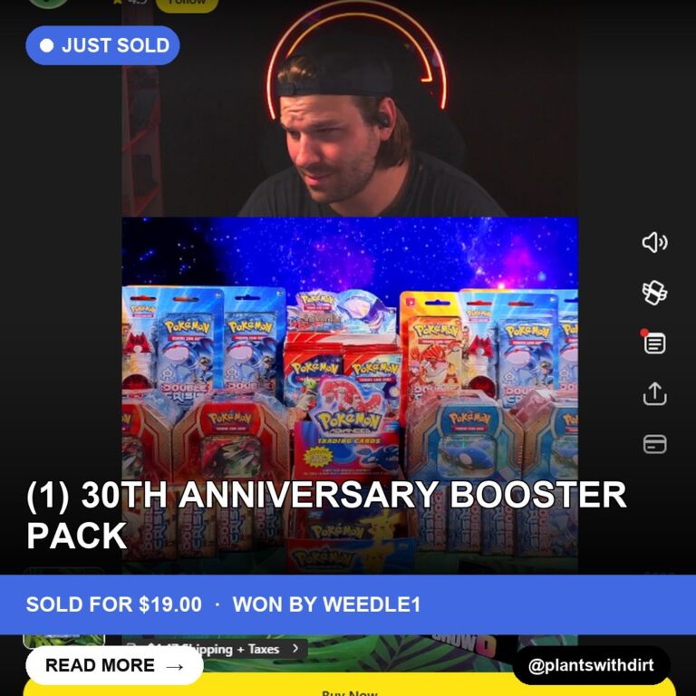 Shiny Catch: 30th Anniversary Booster Pack Sells for $19