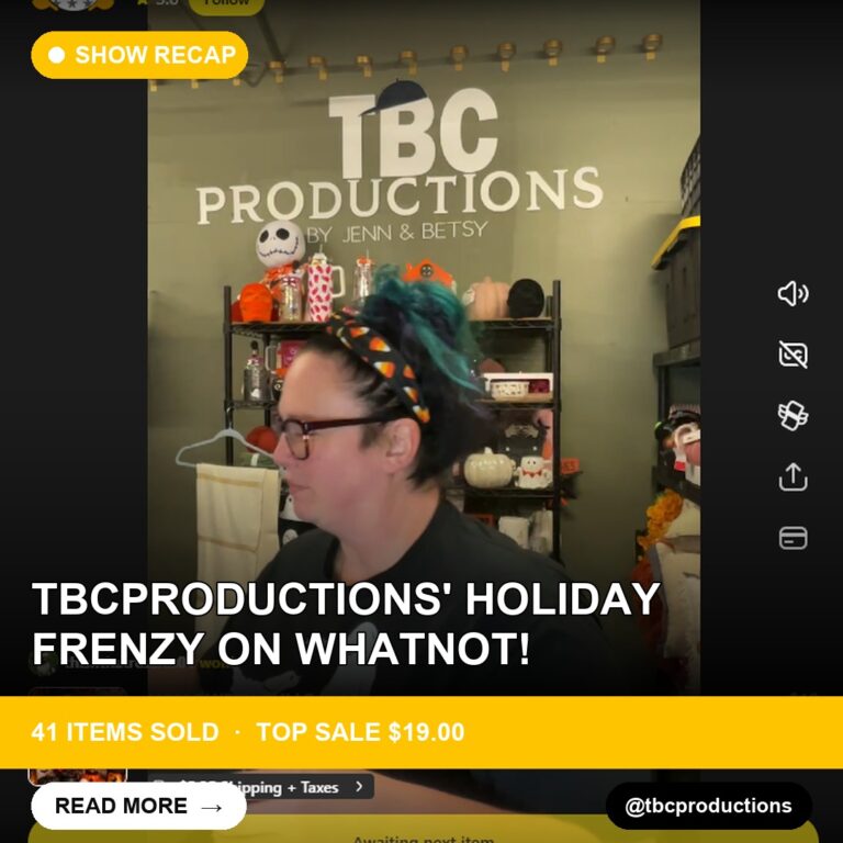 TBCproductions' Holiday Frenzy on Whatnot!