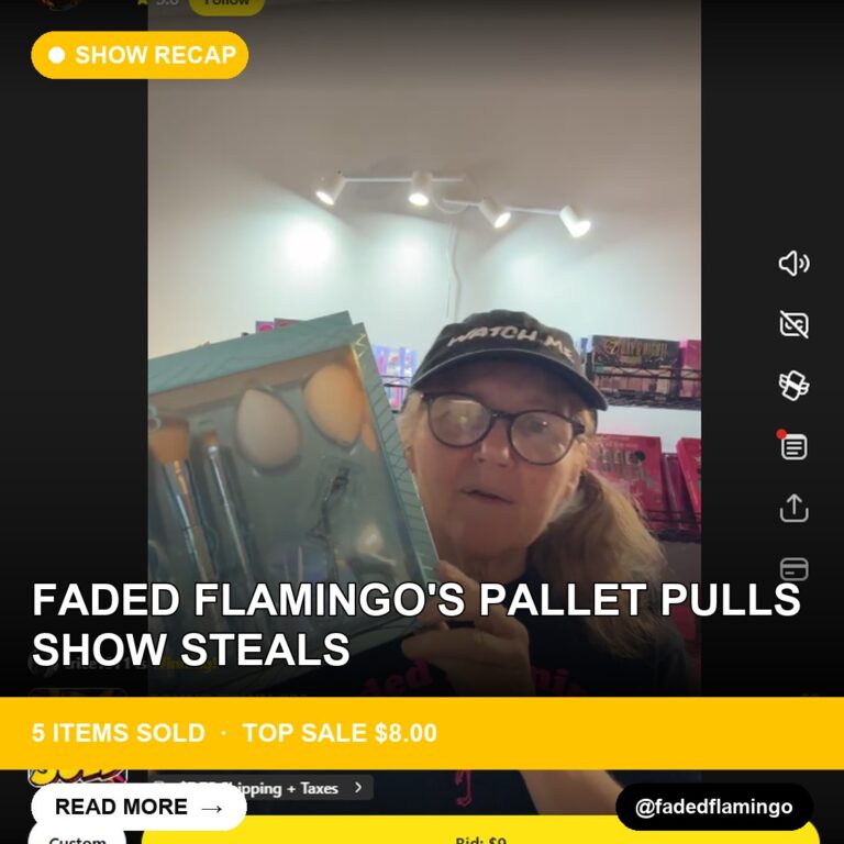 Faded Flamingo's Pallet Pulls Show Steals