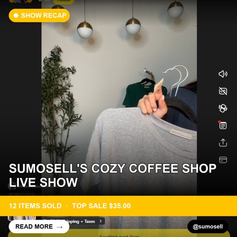 SumoSell's Cozy Coffee Shop Live Show