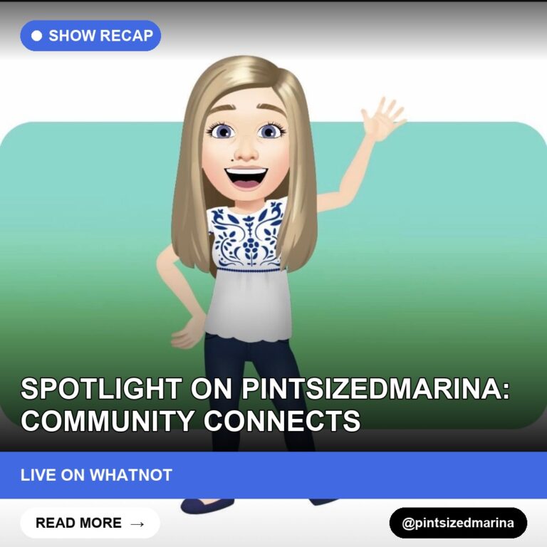 Spotlight on pintsizedmarina: Community Connects