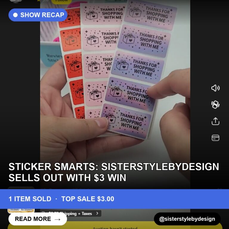 Sticker Smarts: sisterstylebydesign Sells Out with $3 Win