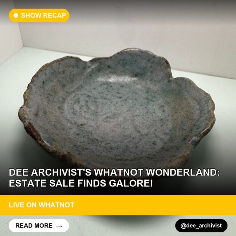 Dee Archivist's Whatnot Wonderland: Estate Sale Finds Galore!