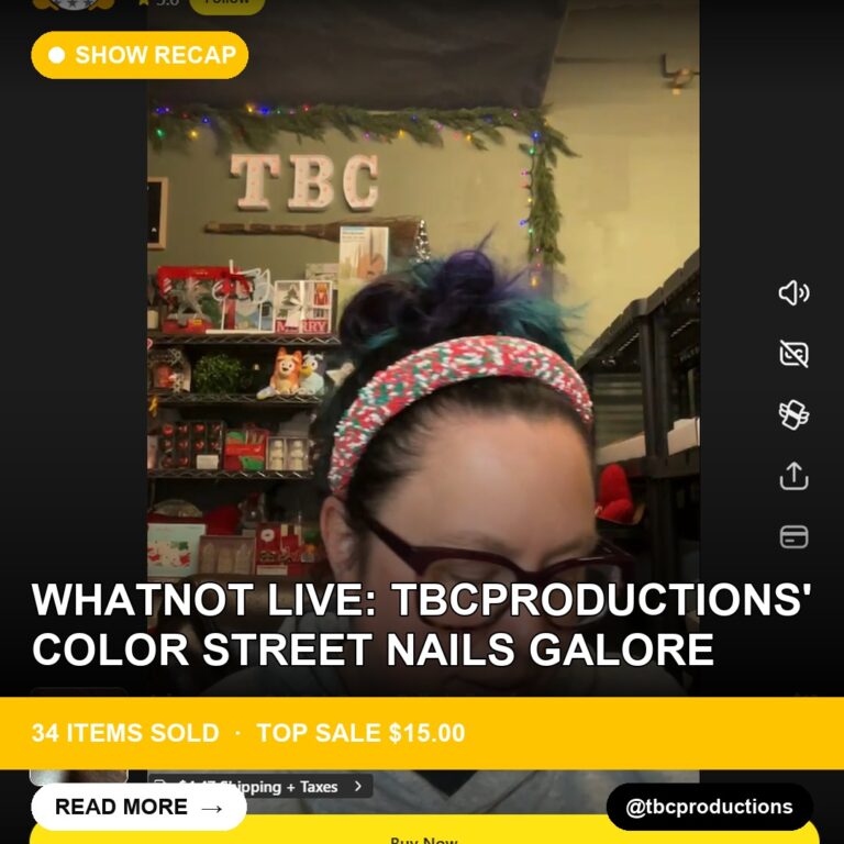 Whatnot Live: TBCProductions' Color Street Nails Galore