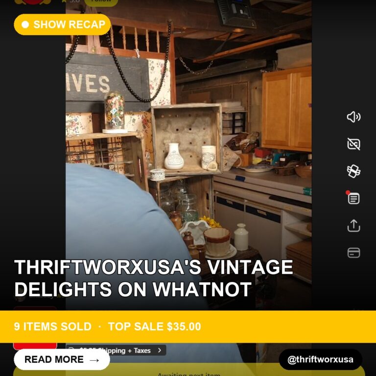 Thriftworxusa's Vintage Delights on Whatnot