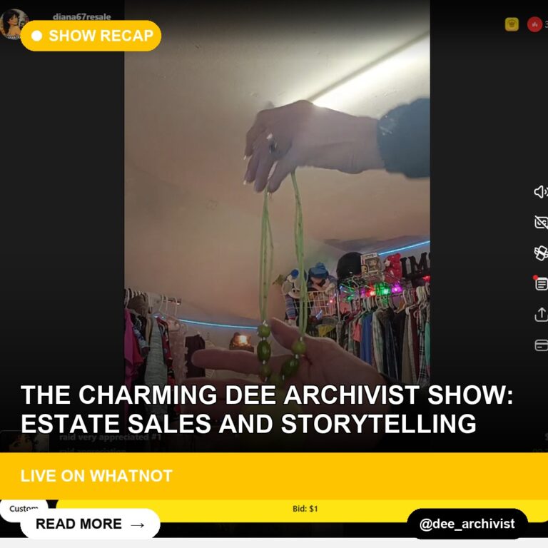 The Charming Dee Archivist Show: Estate Sales and Storytelling