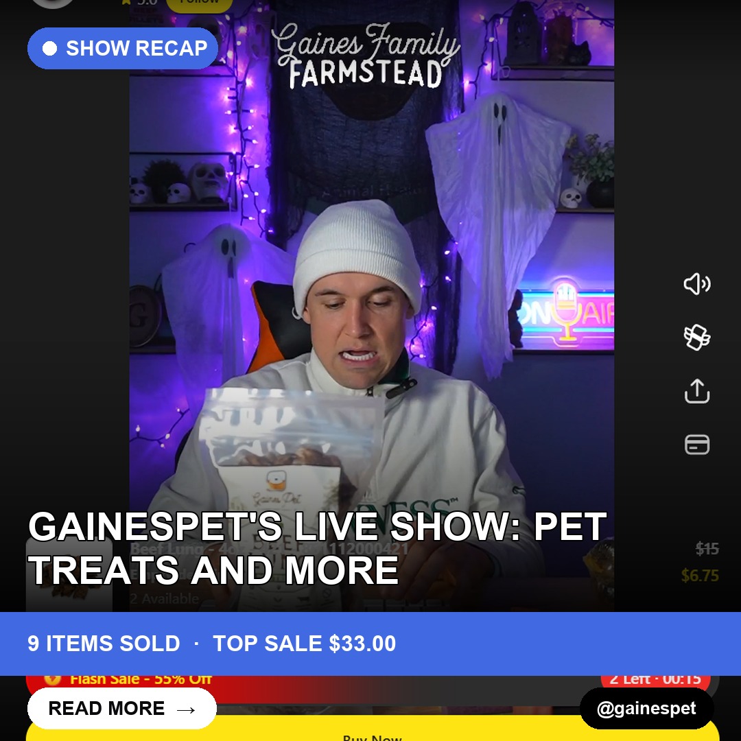 Gainespet's Live Show: Pet Treats and More