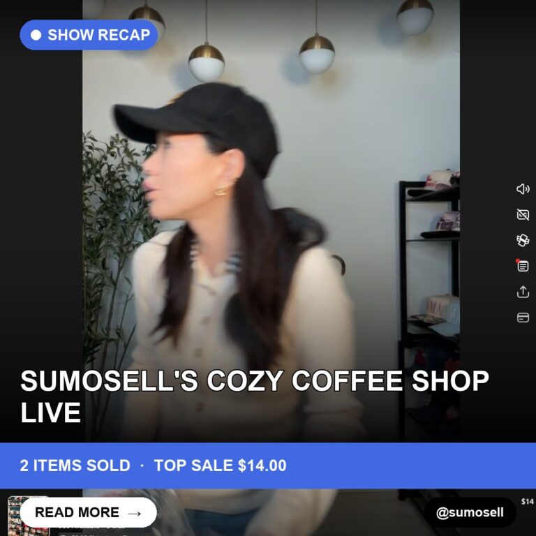 SumoSell's Cozy Coffee Shop Live