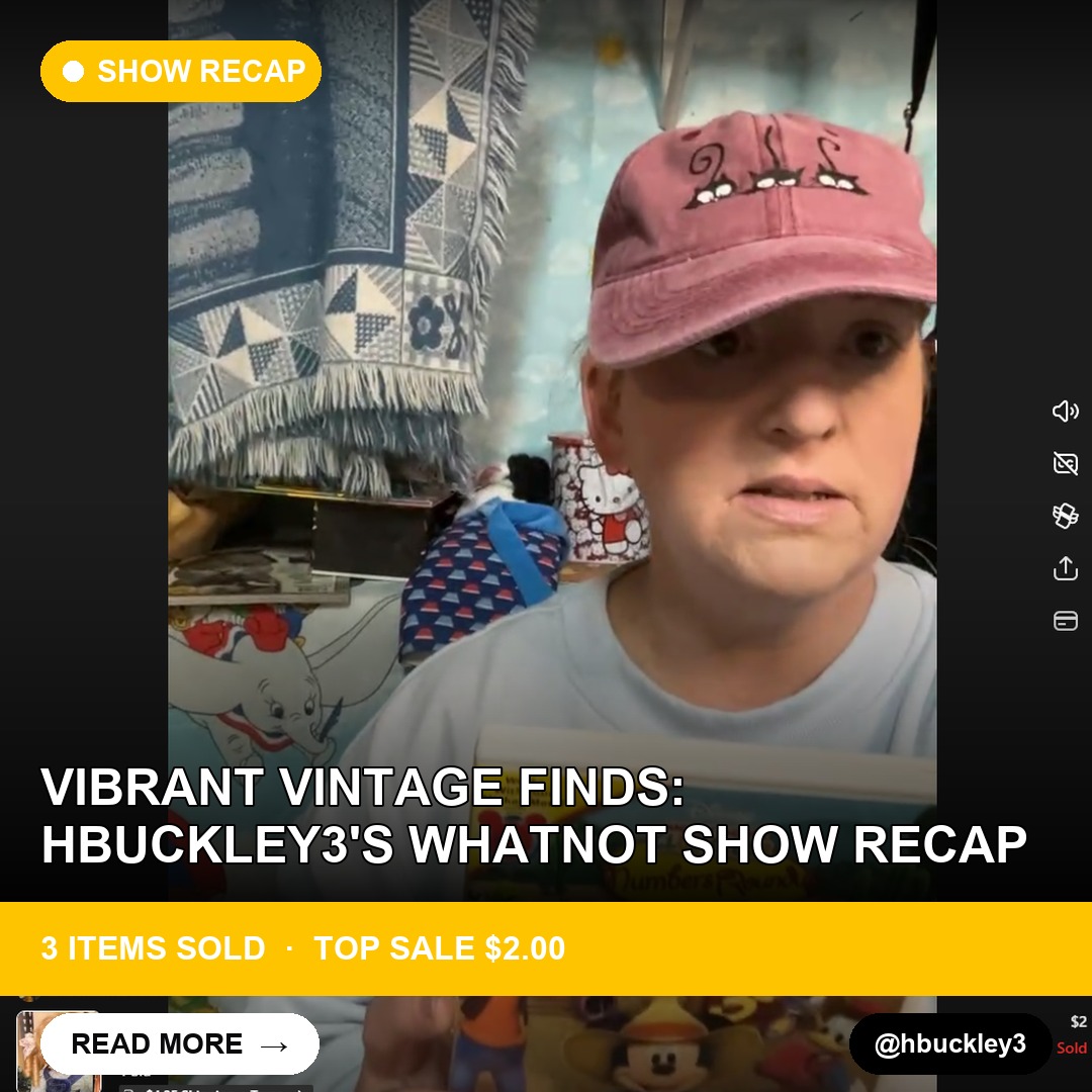 Vibrant Vintage Finds: HBuckley3's Whatnot Show Recap