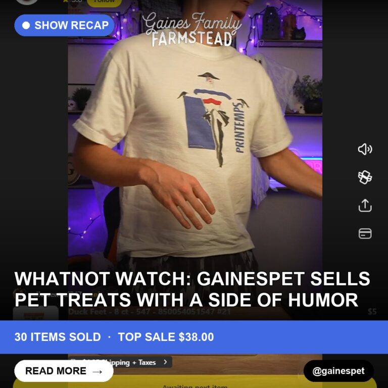 Whatnot Watch: Gainespet Sells Pet Treats with a Side of Humor